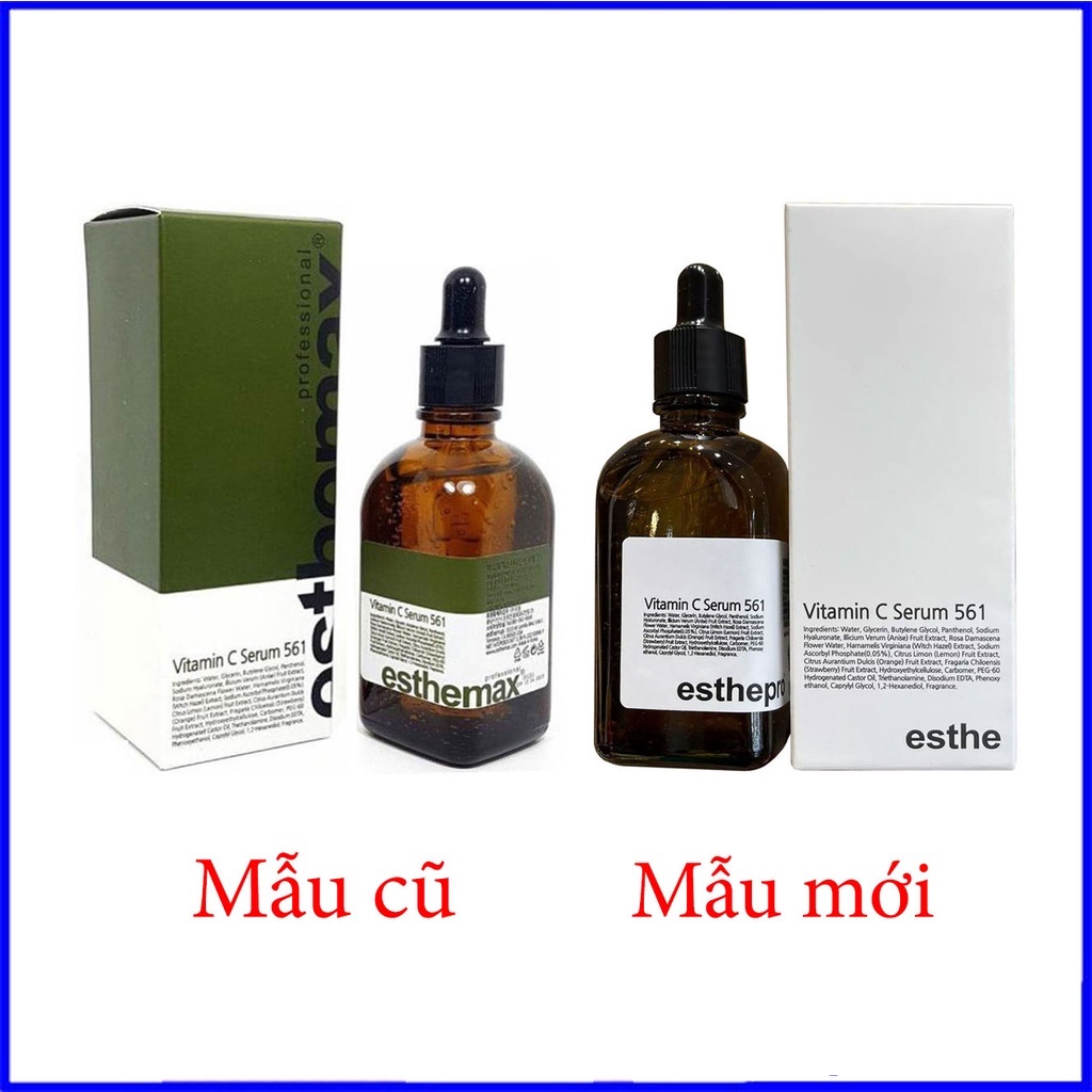 Tinh chất Serum Vitamin C Esthemax 561 Sáng Da, hỗ trợ Thâm Mụn, Đều Màu Da 100ml