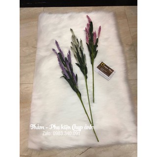 tHẢM LÔNG TRẮNG DÀI - 50 X 80CM
