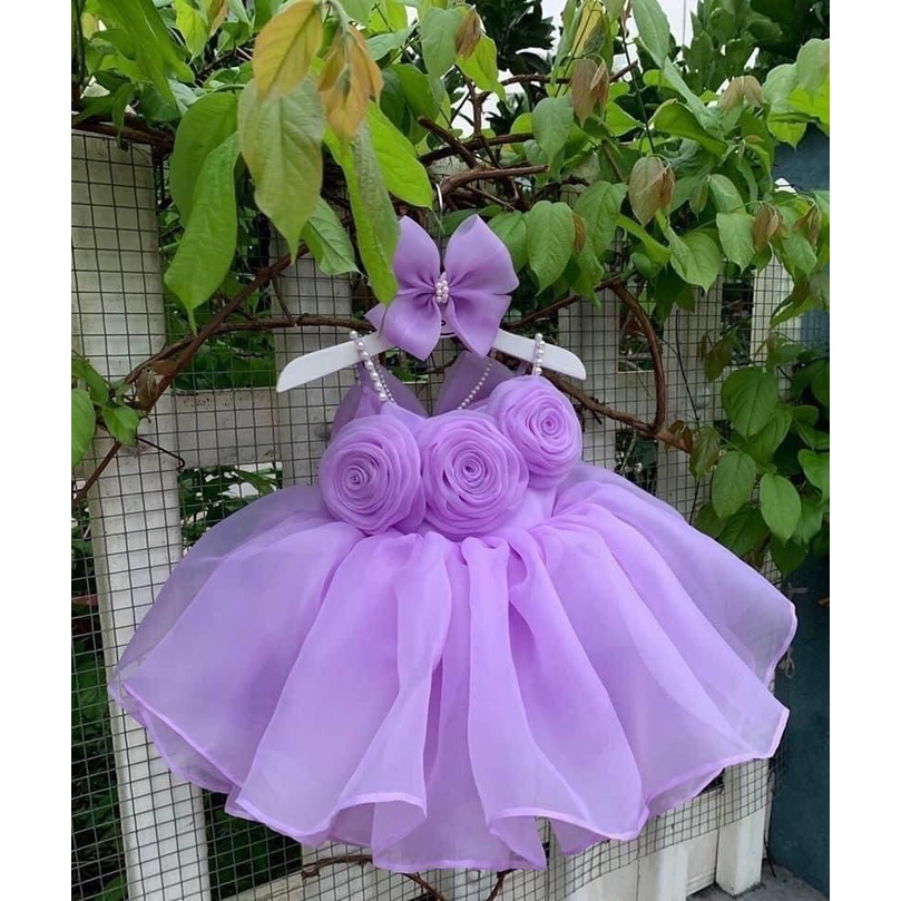 Váy 3 hoa công chúa