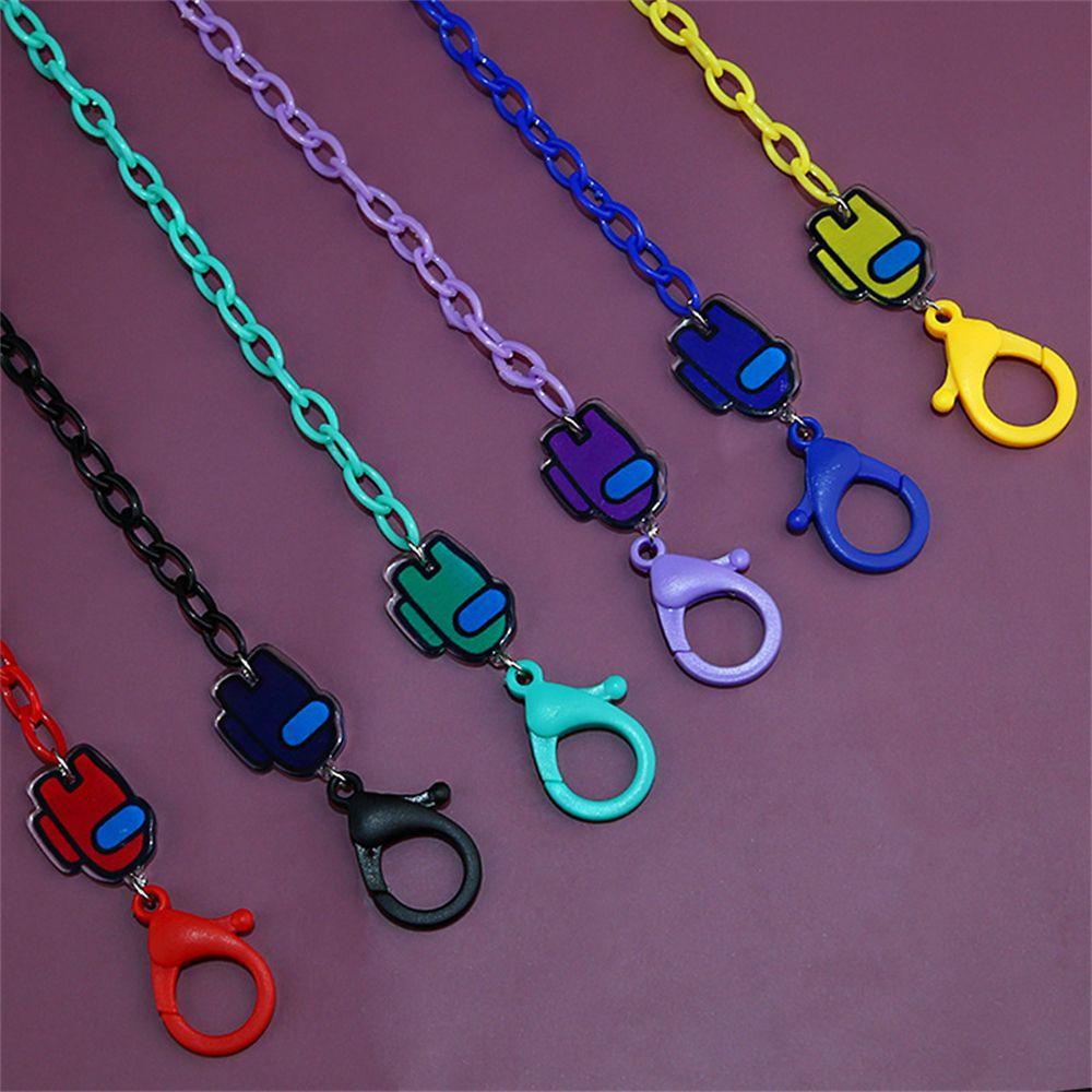 Dây đeo mắt kính/ khẩu trang chất liệu acrylic đa năng chủ đề hoạt hình Among Us