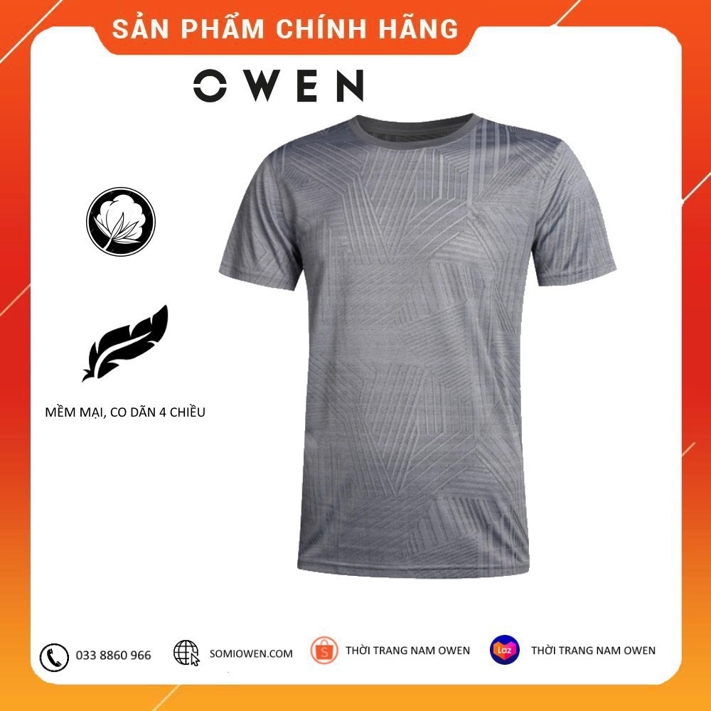 Xả 12.12 [ Hàng chuẩn] . Áo thun cộc tay nam Owen TSN  20405 - Áo phông nam Cực Đẹp . Đẹp . > . < .