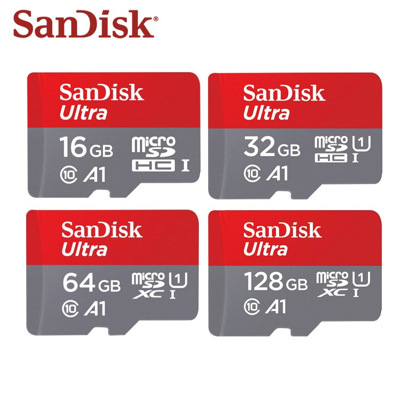 Thẻ Nhớ Sd Sandisk-Micro 10, 100%, Thẻ Tf 16gb, 32gb, 64gb, 128gb, 98 Mb / S