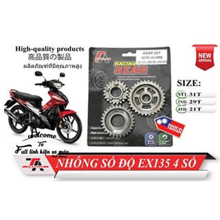 Nhông số độ exciter 135 4 số
