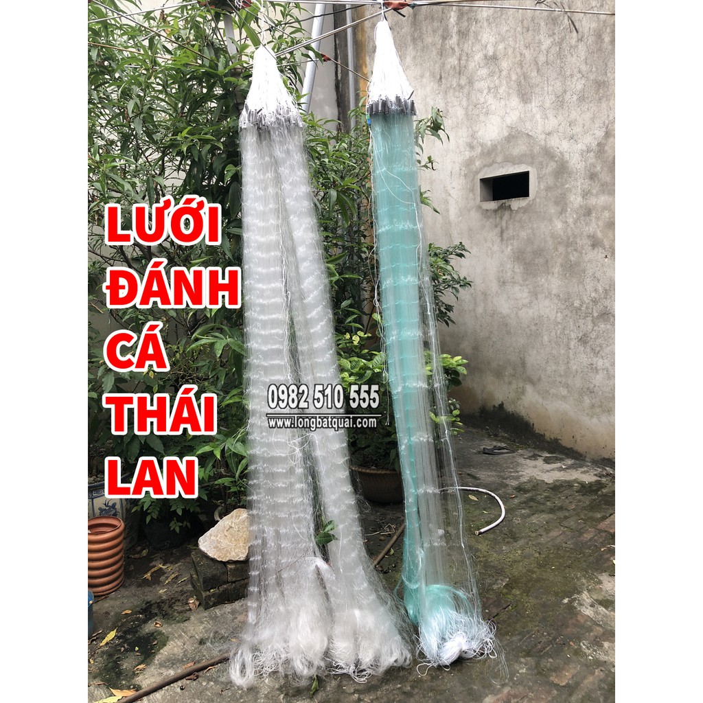 Lưới đánh cá - Cao 1m8 dài 80m - Mắt lưới 8cm, 10cm, 12cm,14cm