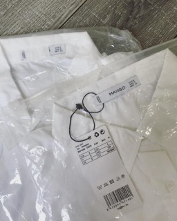 Áo sơ mi trắng mango tuồn SP1001006
