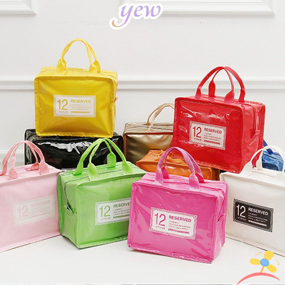 ♕YEW♕ Portable Makeup Bags Toiletry Wash Bags Cosmetic Bags New Storage Picnic Bento Bag Shopping Organizer Pouch/Multicolor
