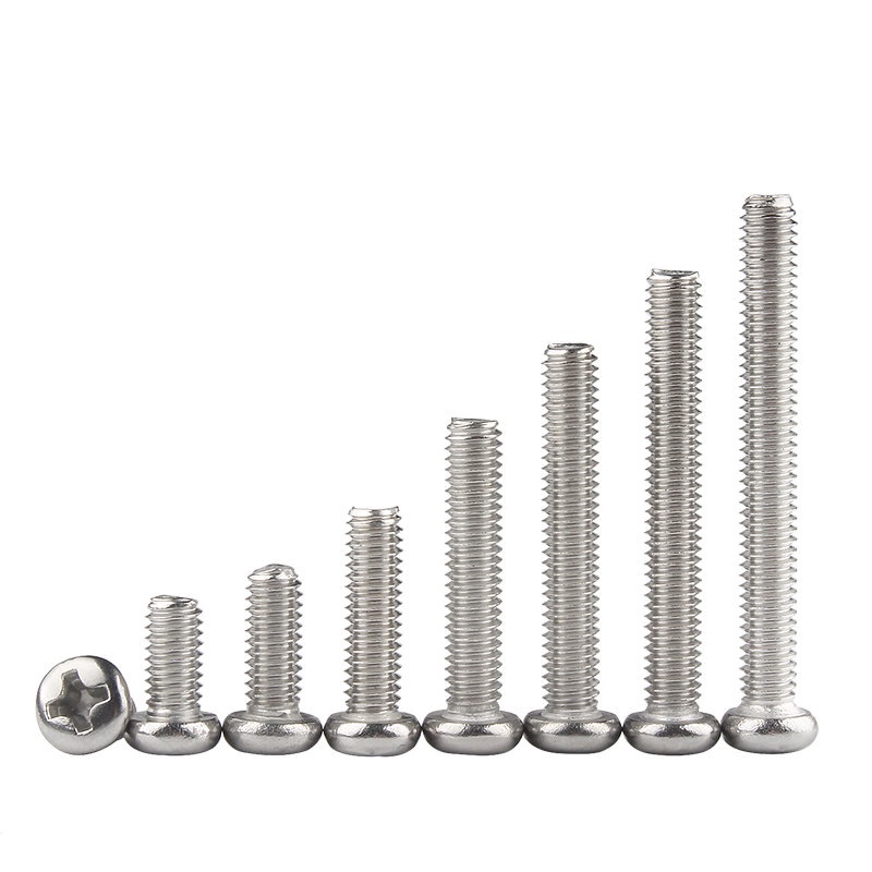 Vít Đầu Tròn Bằng Thép Không Gỉ 304 M2M3M4M5M10 Chuyên Dụng