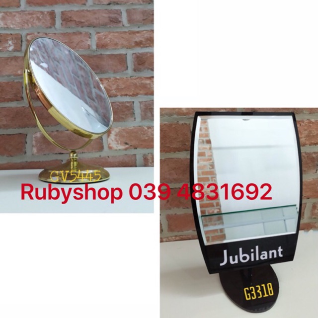 Gương inox 2 mặt và gương nhựa một mặt