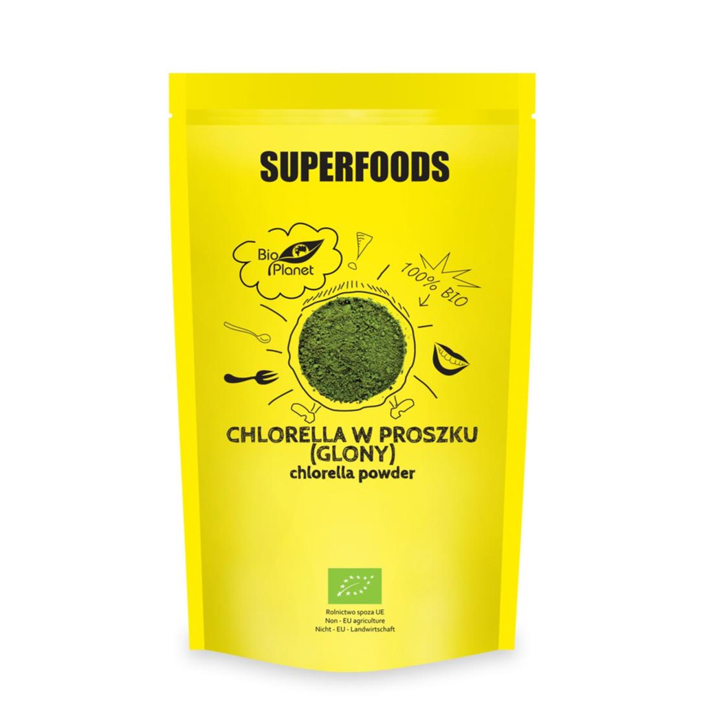 Bột tảo lục chlorella hữu cơ Bio Planet 200g