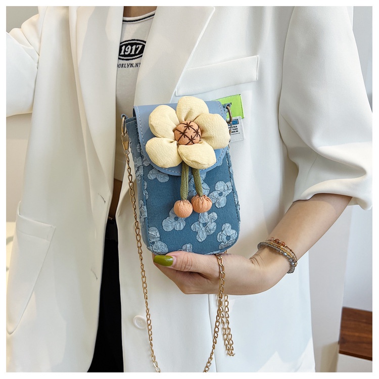 Túi Đeo Vai Thời Trang Xuân Hè Họa Tiết Hoa Nhỏ 2022 Dành Cho Nữ