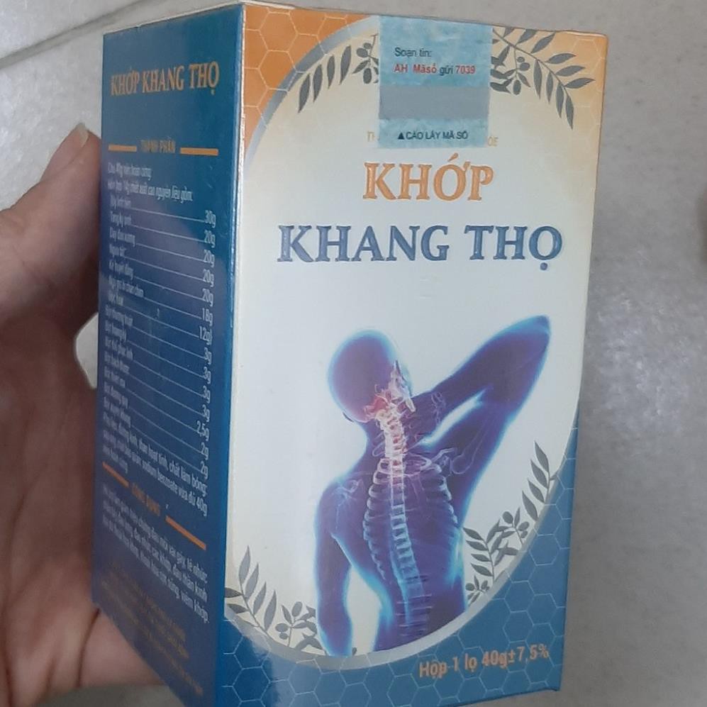 [ HÀNG CHÍNH HÃNG ] Khớp Khang Thọ  - Hỗ trợ giảm viêm khớp, giảm đau xương khớp, tê nhức tay chân (Lọ 40g)