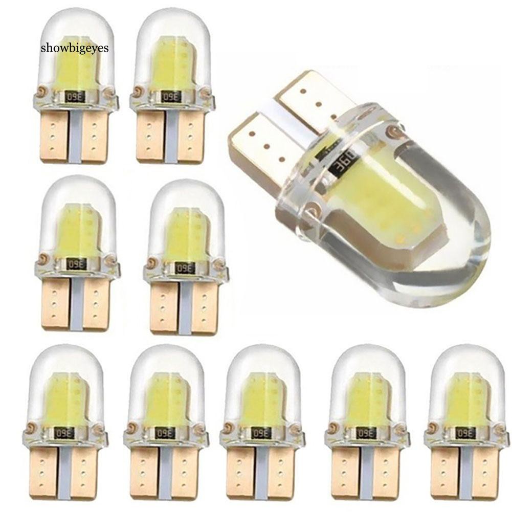 10 đèn led ánh sáng trắng T10 W5W siêu sáng