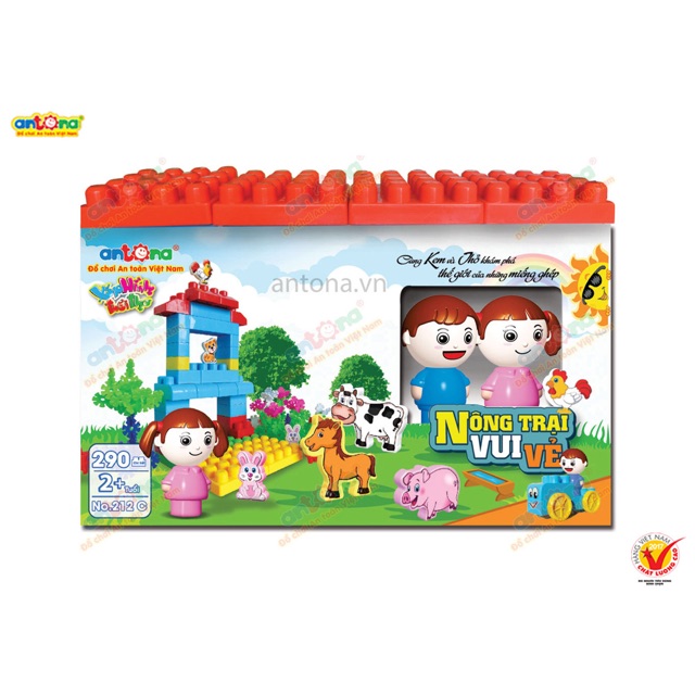 Đồ chơi lắp ghép nông trại vui vẻ