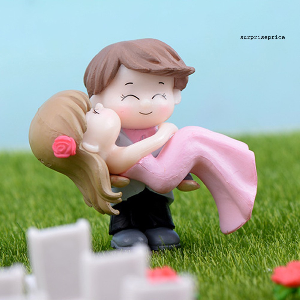 Tượng cô dâu chú rể mini đáng yêu dùng để trang trí