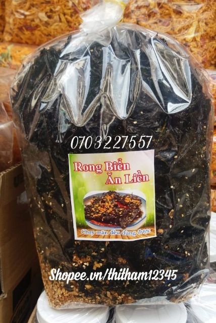 ( RẺ NHẤT SHOPEE) SỈ GÓI 500G Rong biển cháy tỏi/ ăn liền/ nhà làm siêu ngon, chất lượng ( dạo/ thức ăn vặt/ rẻ) | BigBuy360 - bigbuy360.vn