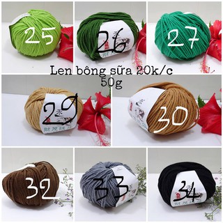 Len cuộn Bông Sữa