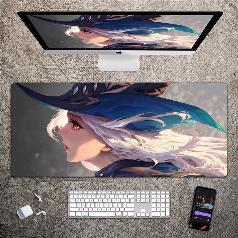 Tấm Lót Chuột Mềm Dày Hai Chiều Cỡ Lớn Hình Cá Mập Dành Cho Nam Nữ Arknights Tomorrow 'S Ark