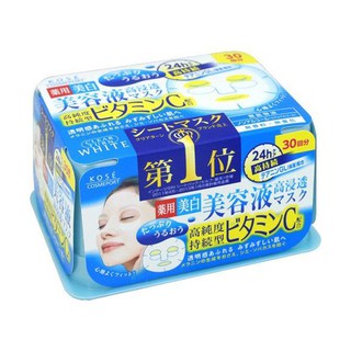 Mặt nạ dưỡng trắng da Vitamin C Kose 30 miếng