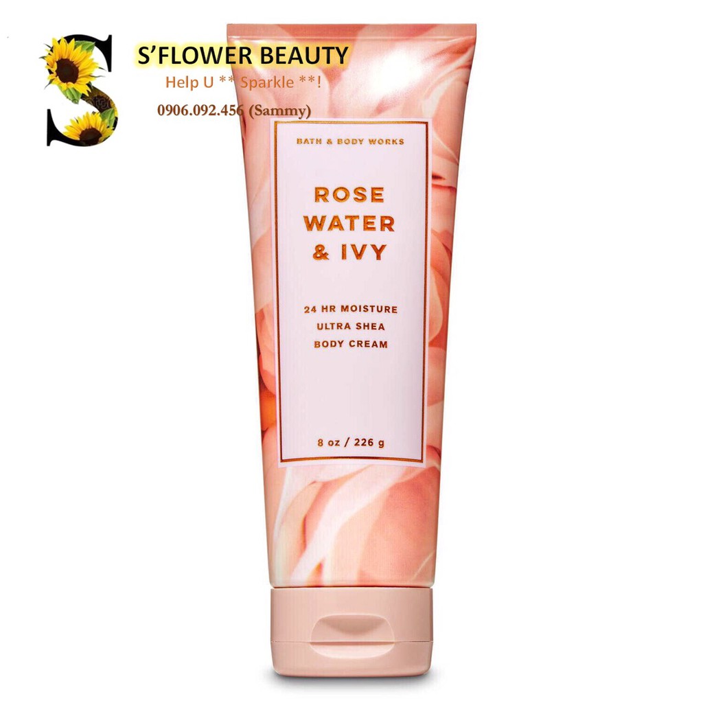 Rose Water & Ivy | Bộ Sản Phẩm Gel Tắm -  Dưỡng Thể - Xịt Thơm Toàn Thân Lưu Hương Mịn Da Bath & Body Works | BigBuy360 - bigbuy360.vn