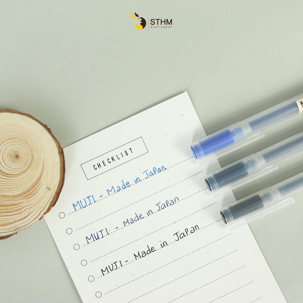 Bút gel Muji Nhật Bản - Ngòi 0.5mm - STHM Stationery