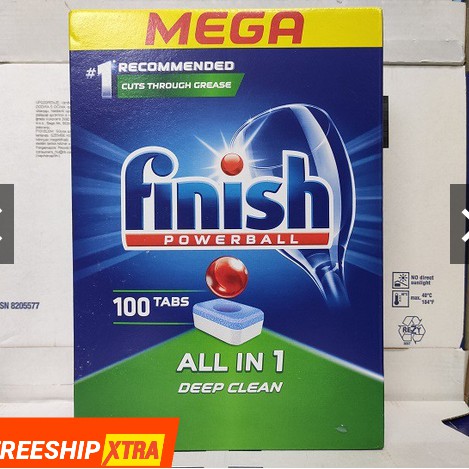 100 Viên rửa bát Finish All in 1 ( Nk Đức )