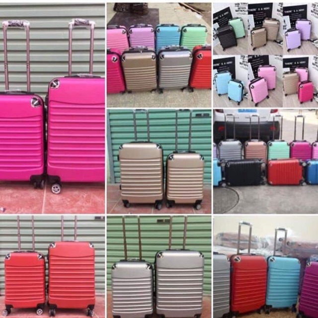 Sz 20- Vali kéo nhựa sần cứng cáp