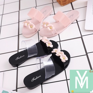 Dép Sandal Nhựa Trong Suốt Chống Trượt Thời Trang Đi Biển Mùa Hè Cho Nữ