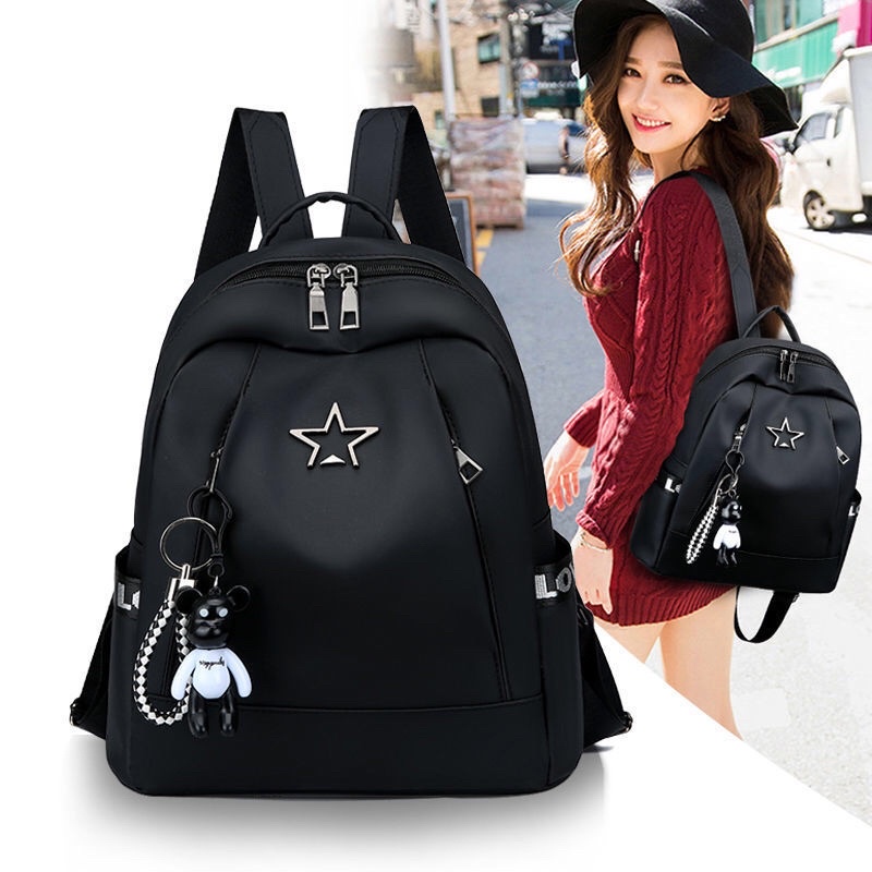 Ba Lô Nữ Thời Trang Đính Sao Kiểu Dáng Thể Thao Hàn Quốc