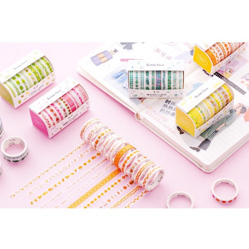 Washitape 30 mẫu dán trang trí viền