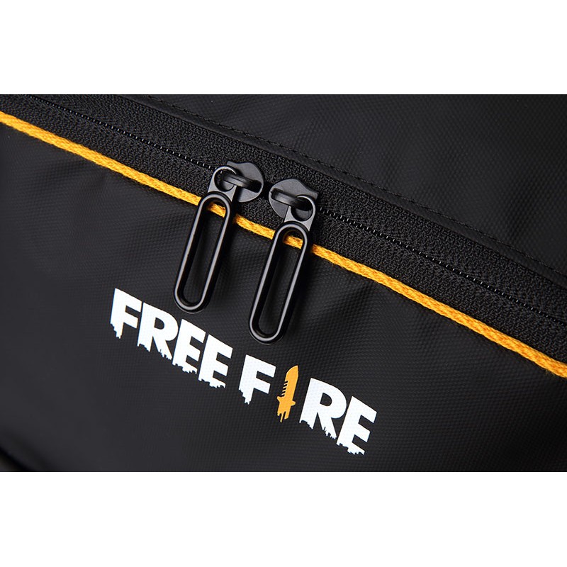 Balo Free Fire màu đen 18L kiểu dáng thể thao dành cho cả nam và nữ