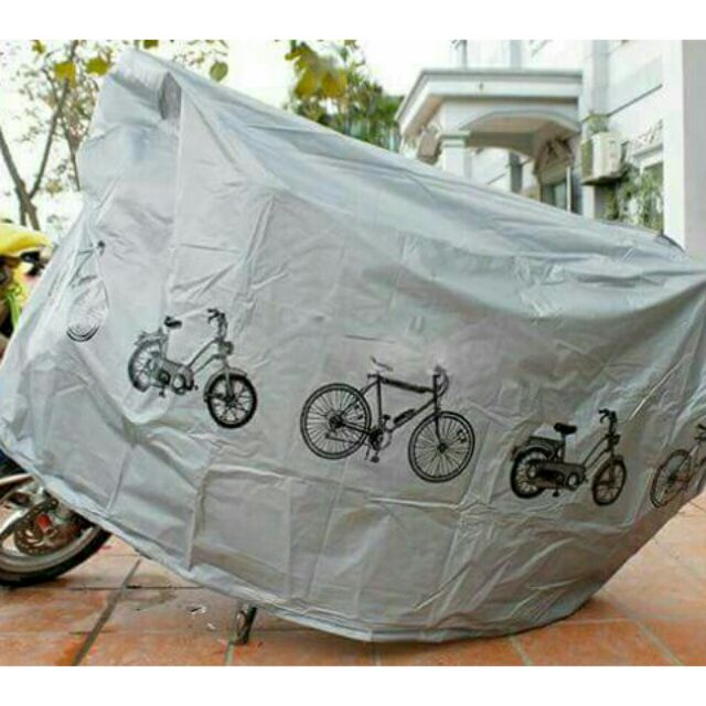 Bạt phủ xe máy hoa văn