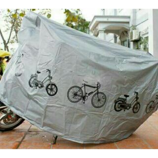 Bạt phủ xe máy hoa văn