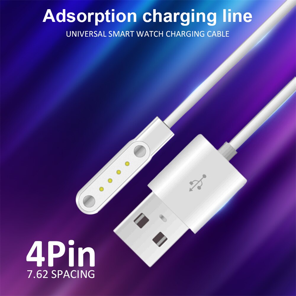 Dây cáp sạc VIRWIR nam châm 2.84mm 4mm dạng cốc hút 2 chấu USB thích hợp cho đồng hồ thông minh