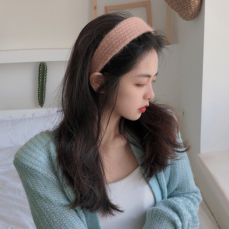 Băng Đô Len Chống Trượt Phong Cách Hàn Quốc Cho Nữ