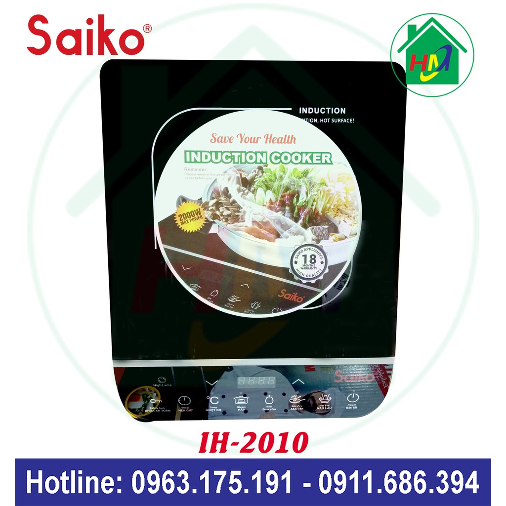 Bếp Điện Từ Cảm Ứng Saiko IH-2010