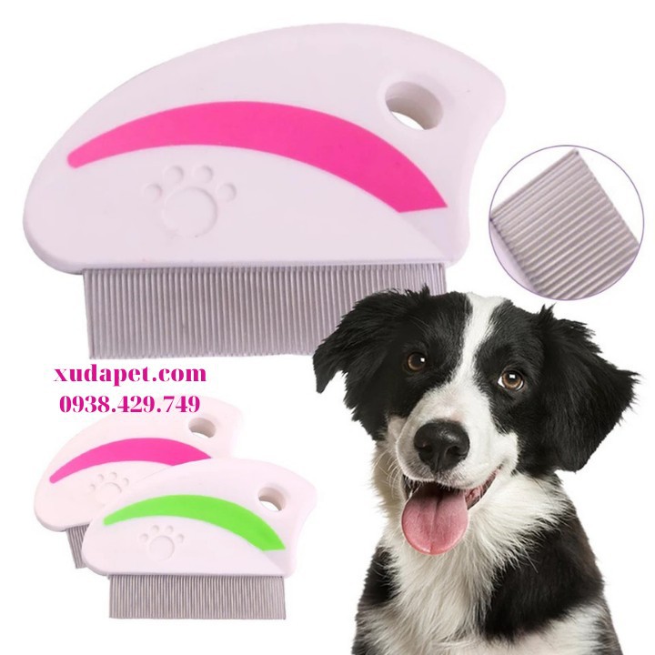 Lược Chải Bọ Chét Cho Chó Xudapet giúp chải mượt lông, lấy lông rụng dễ dàng cho chó – Xudapet - SP000560