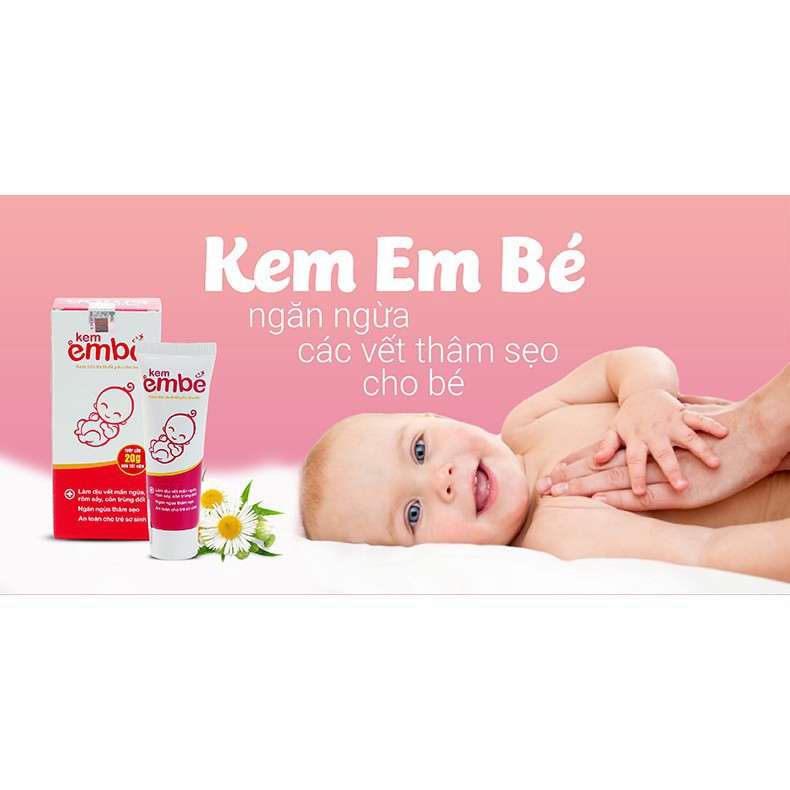 Kem EM BÉ giúp dưỡng ầm, ngừa thâm sẹo type 20g