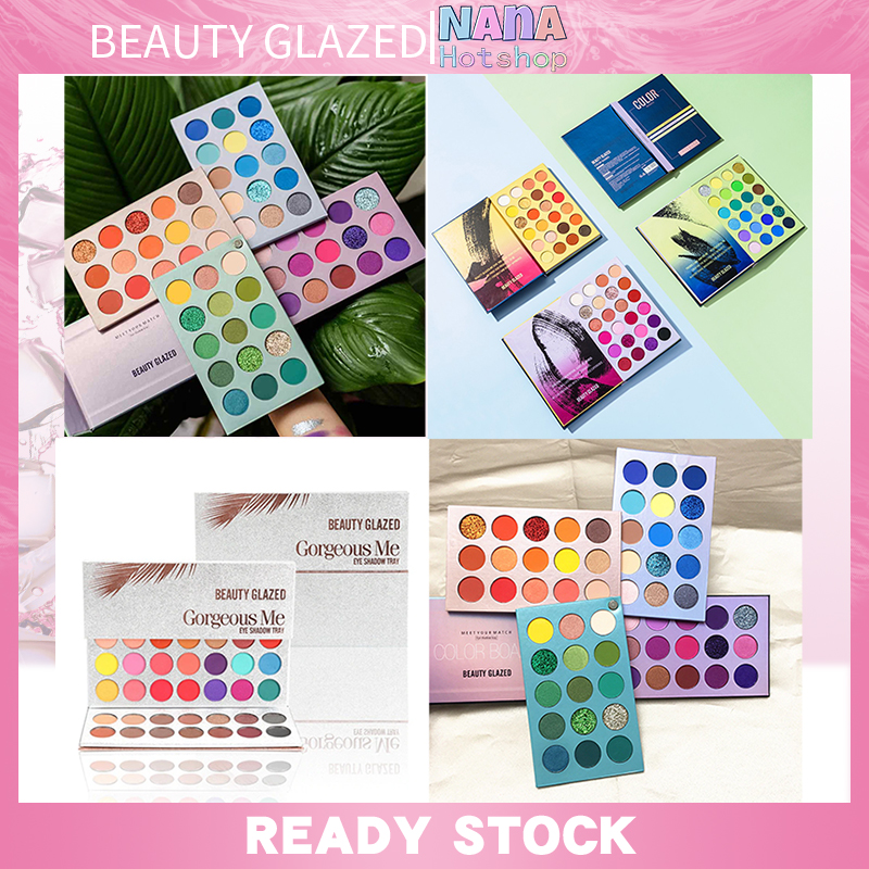 (hàng Mới Về) Bảng Phấn Mắt Beauty Glazed 60 Màu / 63 / 72 Màu Sắc Long Lanh Quyến Rũ