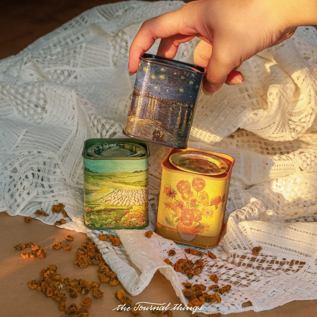Van Gogh Tea Tin (Hộp Trà Thiếc Tranh Van Gogh)