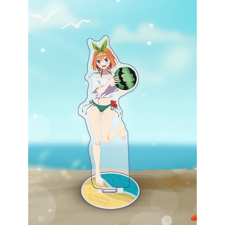 Tmdbyx Đồ trang trí nhân vật Nakano Ichika Nino Miku Yotsuba Itsuki bằng acrylic có giá đỡ để bàn trang trí