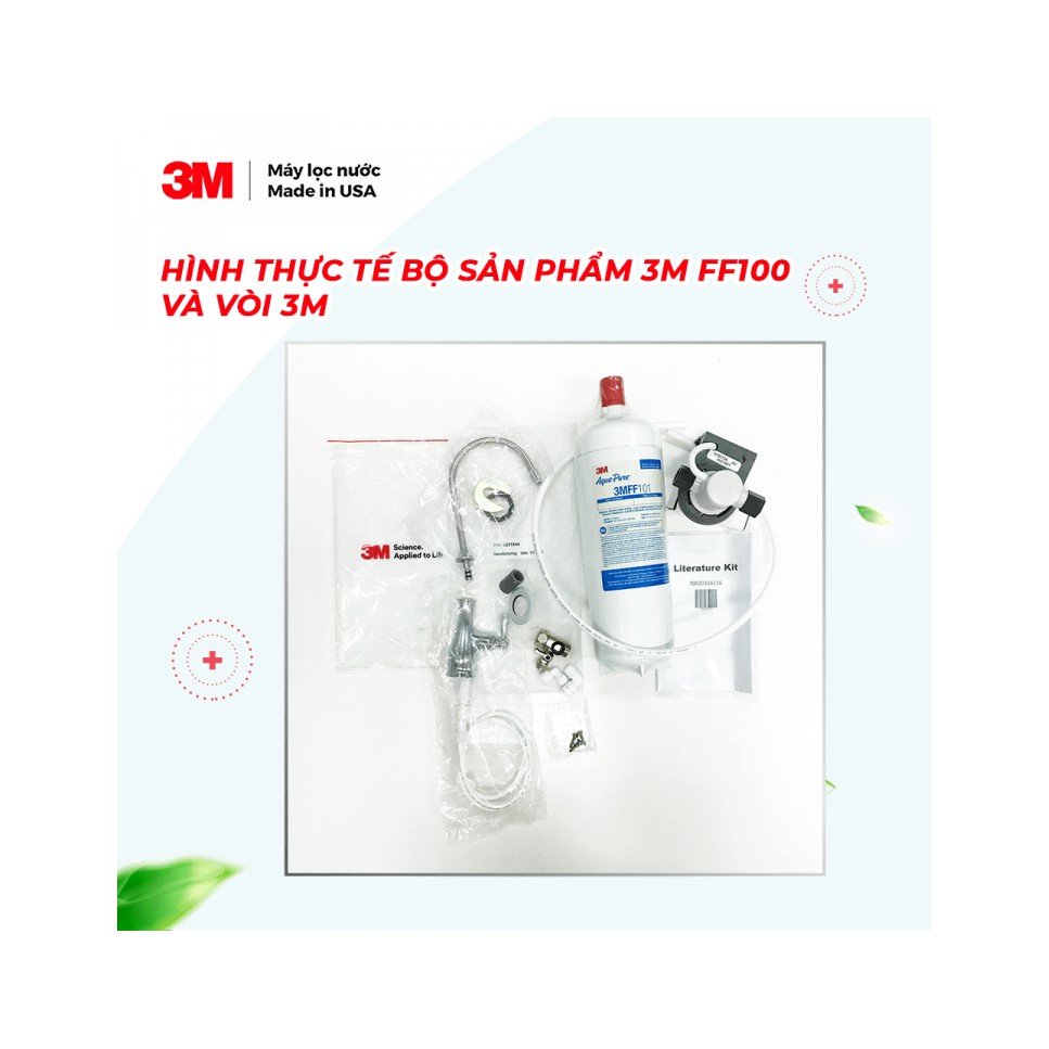 MÁY LỌC NƯỚC LẮP DƯỚI BỒN RỬA 3MFF100 + VÒI 3M - 3M FF100