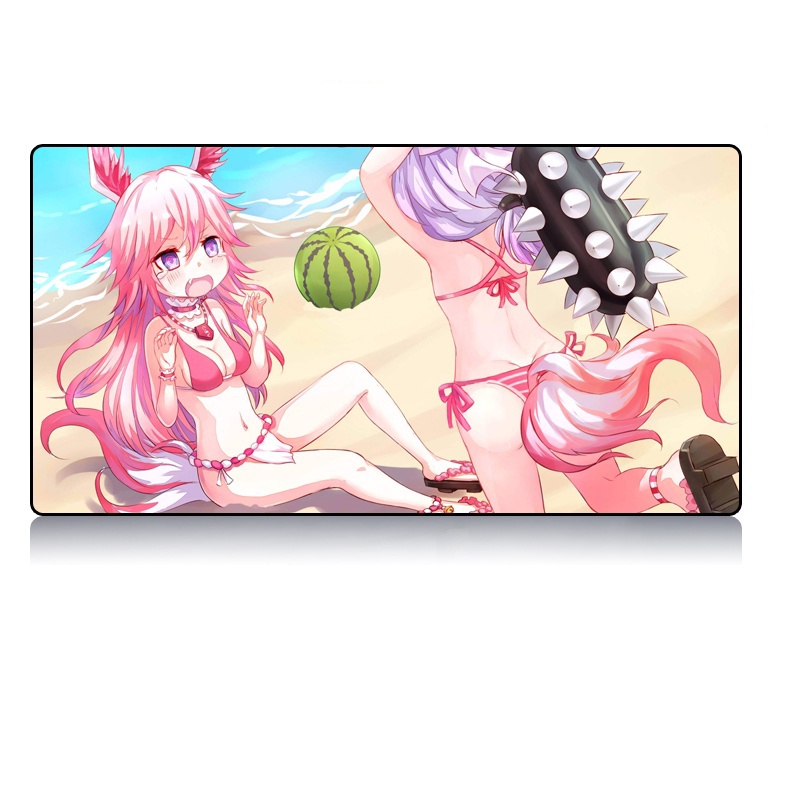 Tấm lót chuột bàn phím máy tính size lớn in anime Bronya Yae Sakura Collapse Gakuen