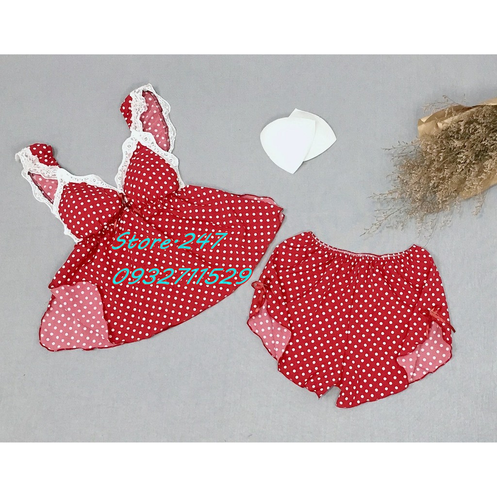 [45-60KG] BỘ LỤA CHẤM BI MÚT RỜI, VẢI MỀM MỊN MƯỢT MẶC RẤT MÁT, HÀNG NHÀ MAY BAO ĐẸP | BigBuy360 - bigbuy360.vn