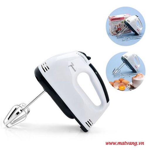 Máy đánh trứng, khuấy trứng cầm tay 7 chế độ - 180W