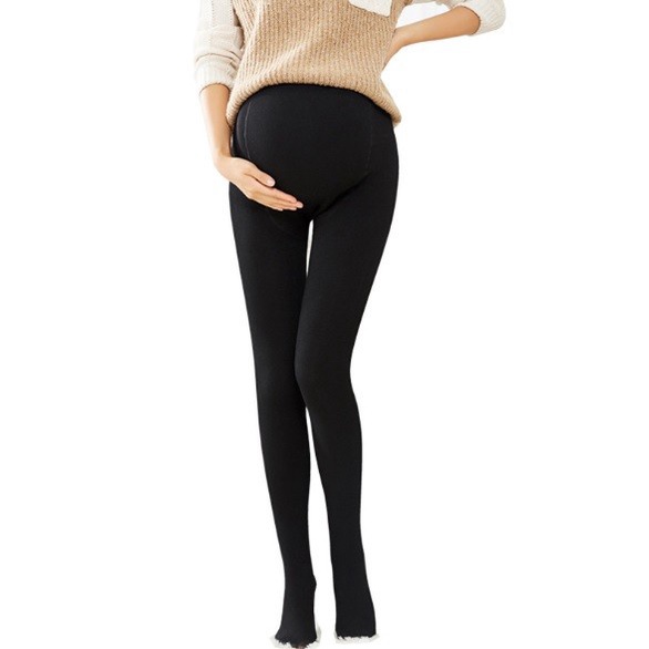 QTB091 Quần tất bầu lót nỉ mặc đông hàng nhập