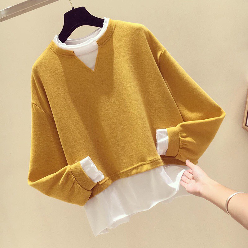 áo nỉ bông phối sáng tạo