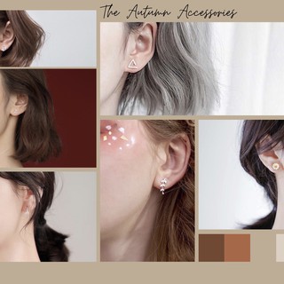 Khuyên tai mạ bạc nhiều kiểu mẫu The Autumn Accessories - KT31