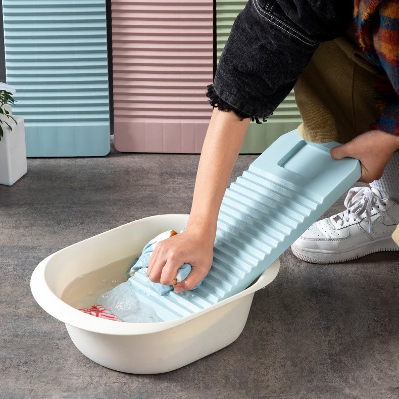 Washboard Hộ Gia Đình Dày Washtub Washtub Washboard Nhựa Kneeling Sử Dụng Hình phạt Kneeling Washboard Chống trượt Kích Thước Lớn