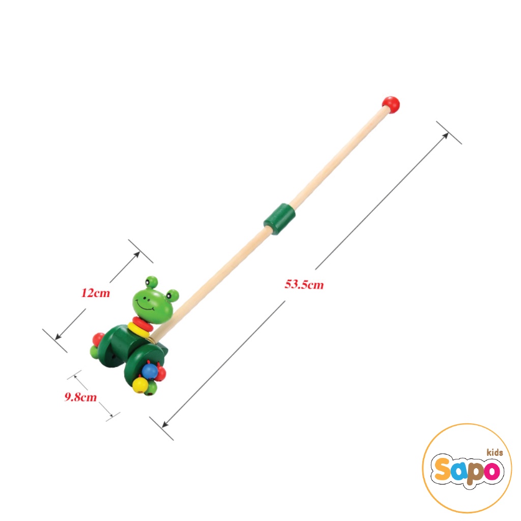 Đồ chơi xe đẩy gỗ hình thú cho trẻ sapo kids