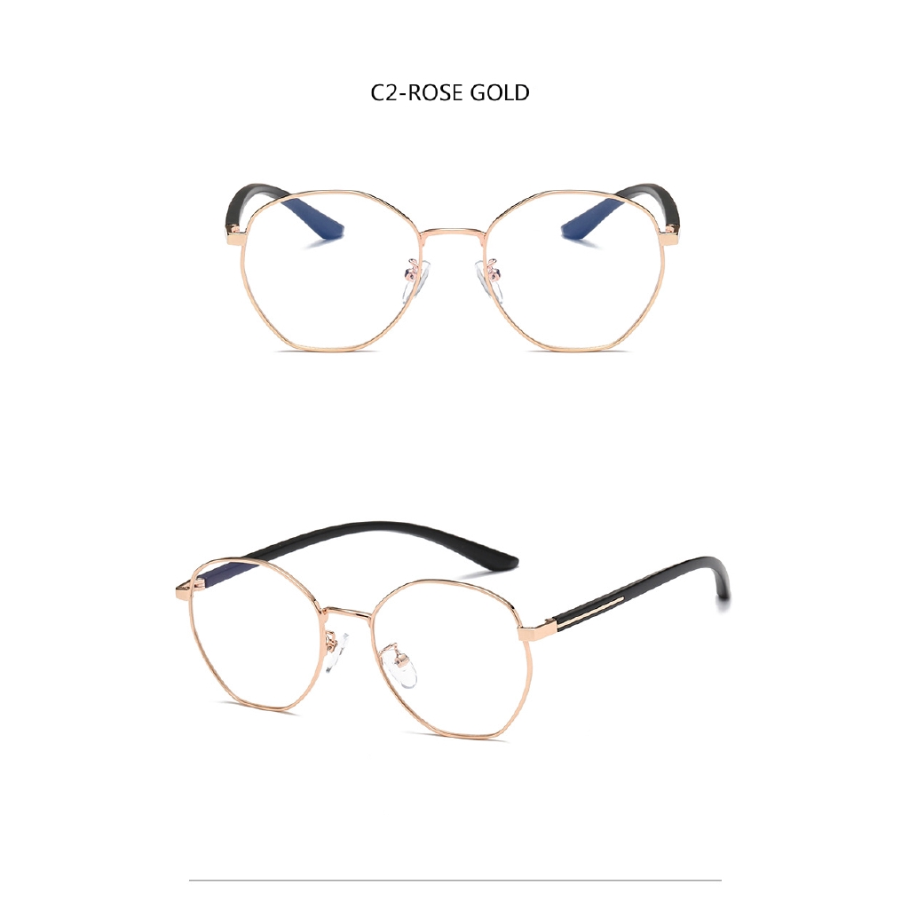 Kính cận kim loại phong cách retro TR90 siêu nhẹ sành điệu